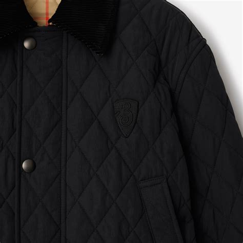 burberry lydd quilted barn jacket|Quilted Nylon Barn Jacket in Black/sand .